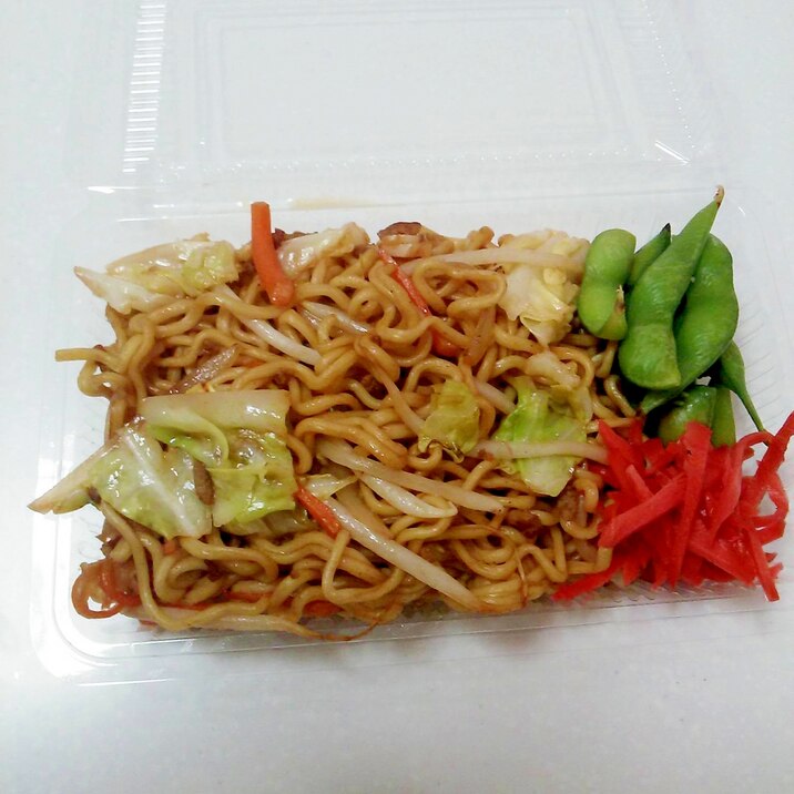 ☆ソース焼そば&枝豆弁当☆
